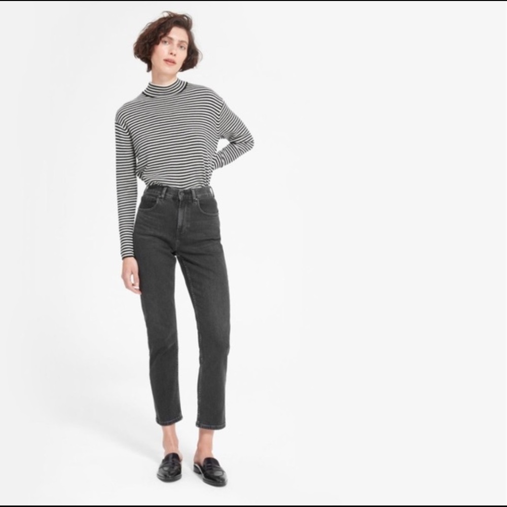 High Rise Slim Straight Cigarette Ankle